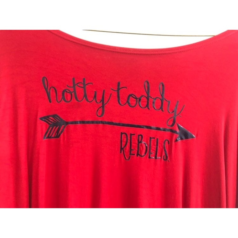 Piko Summit‎ Hotty Toddy Rebels Graphic Top Oversized T-Shirt Small